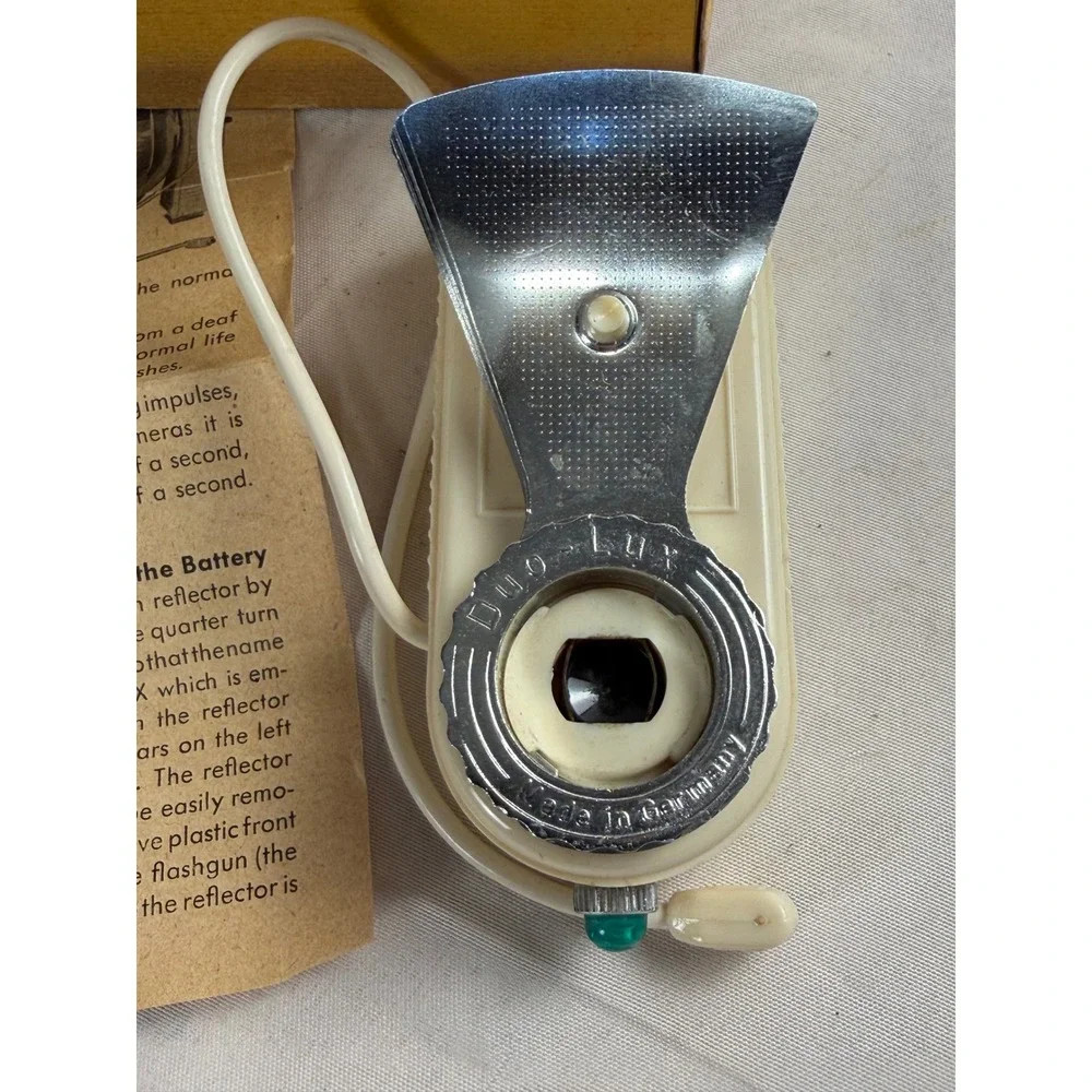 Vintage Duo-Lux Primus Flashgun Made in Germany with Original Box and Manual